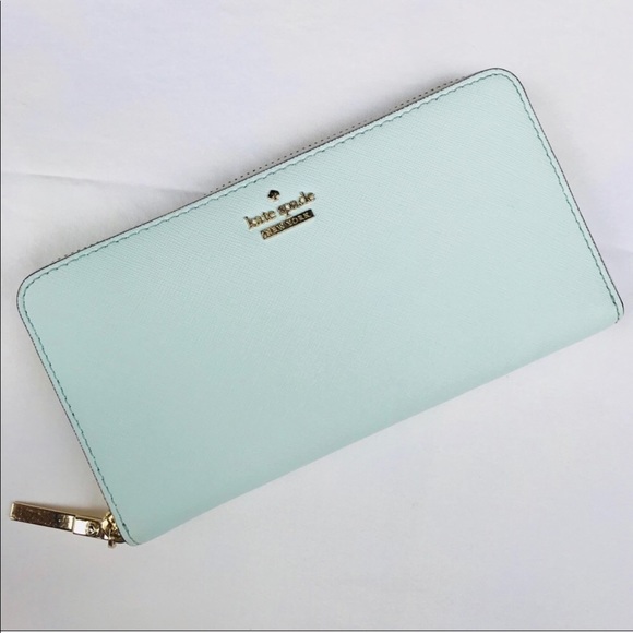kate spade Handbags - ✨RARE✨Wedding Bells Island Waters Blue Zip Wallet